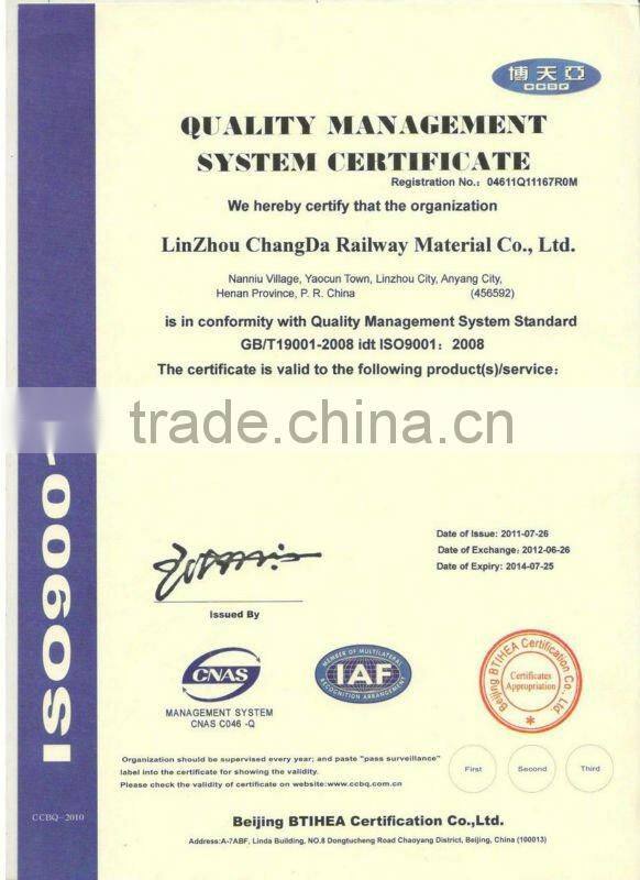 BS75R,BS80A,BS90A FISH PLATE