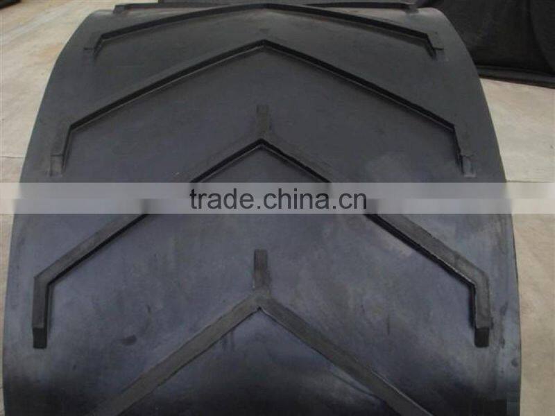 Excellent stable quality ribbed conveyor belt