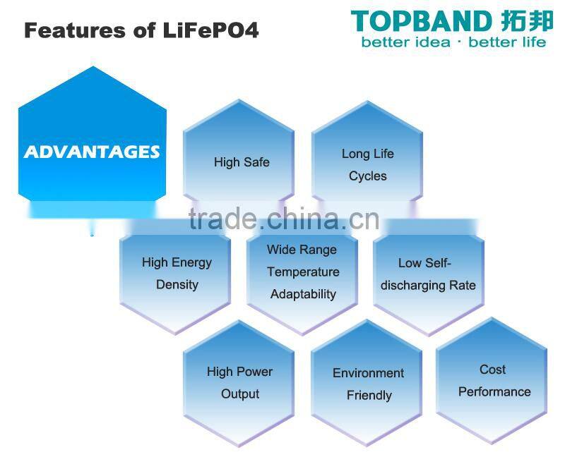 TOPBAND 12Ah Prismatic LiFePO4 Cell
