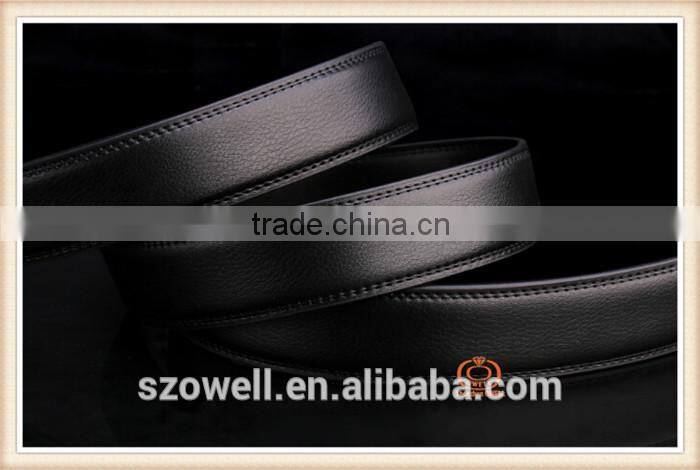 men and women leather belt for genuine leather blank fashion buckle belts