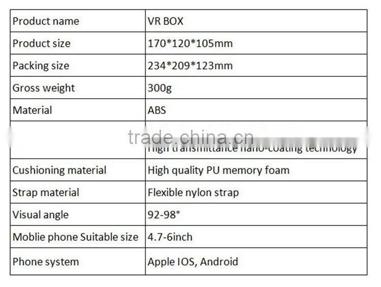 HOT 3D glasses headset phone use 3D VR box