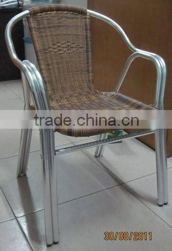 fair price good quality outdoor aluminum colorful wicker chair YC030