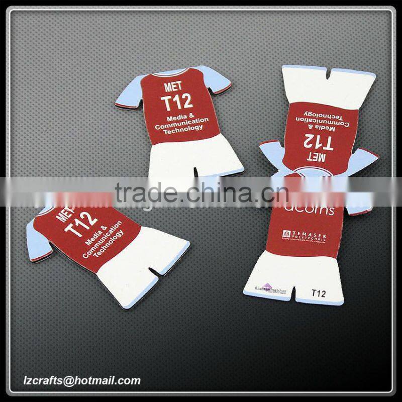 Double sided magnetic bookmark / Hot promotional magnetic folding paper bookmark