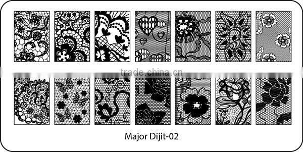 Major 07 hot new nail art plate,2016 nail art plate