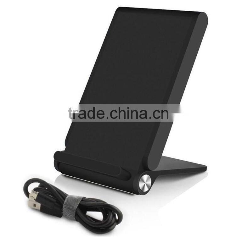 Qi Wireless 3 Coils Charging Mat Stand Charger Pad for Samsung S6 Edge iphone ETC