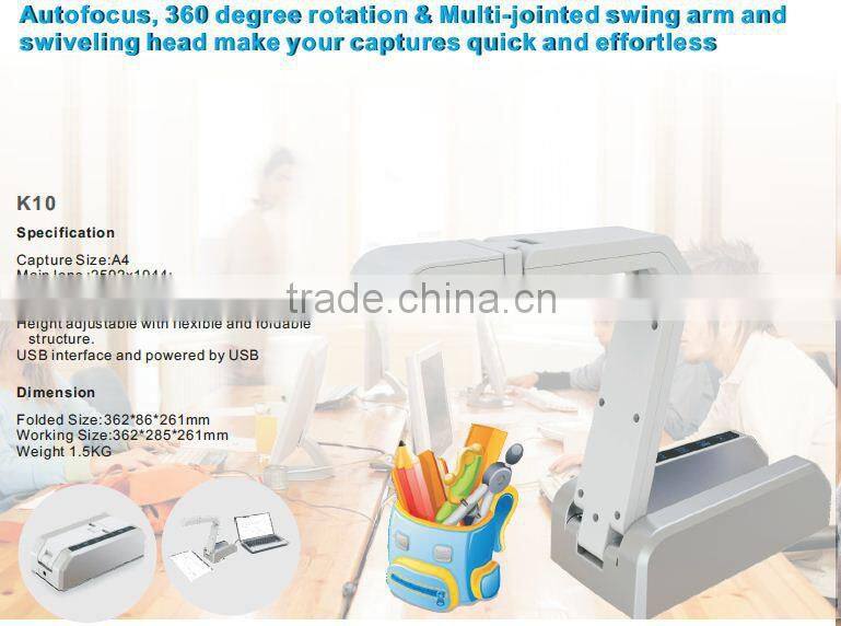 high resolution autofocus Visualizer teaching aids