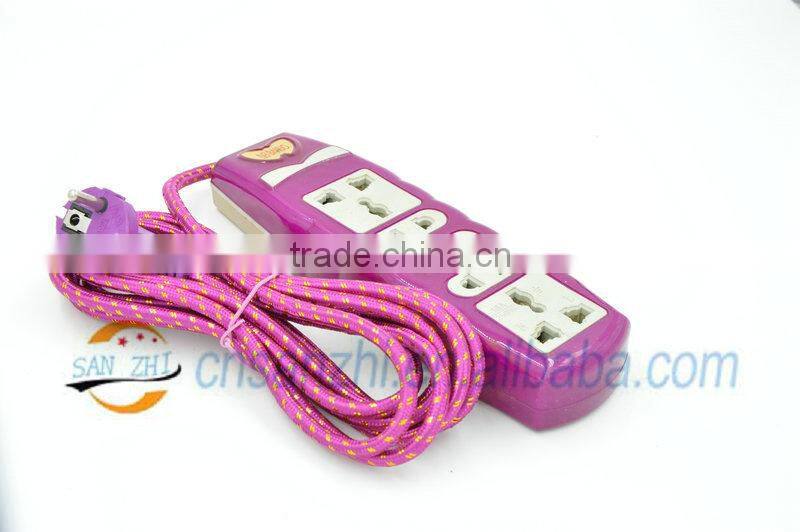 Rose EU UK plug extension power switch socket for Europe Britain