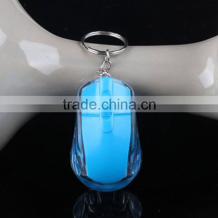 Luminous mouse plastic keychain innovative High quality keychain factory
