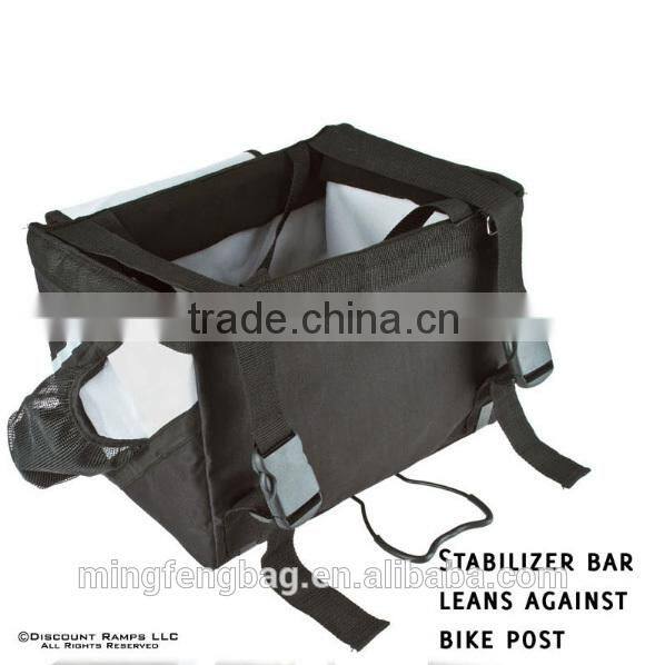 New High Quality Ventilating 600D Oxford Bicycle Pet Basket Bag and Pet Dog Cat Travel Bike Bag