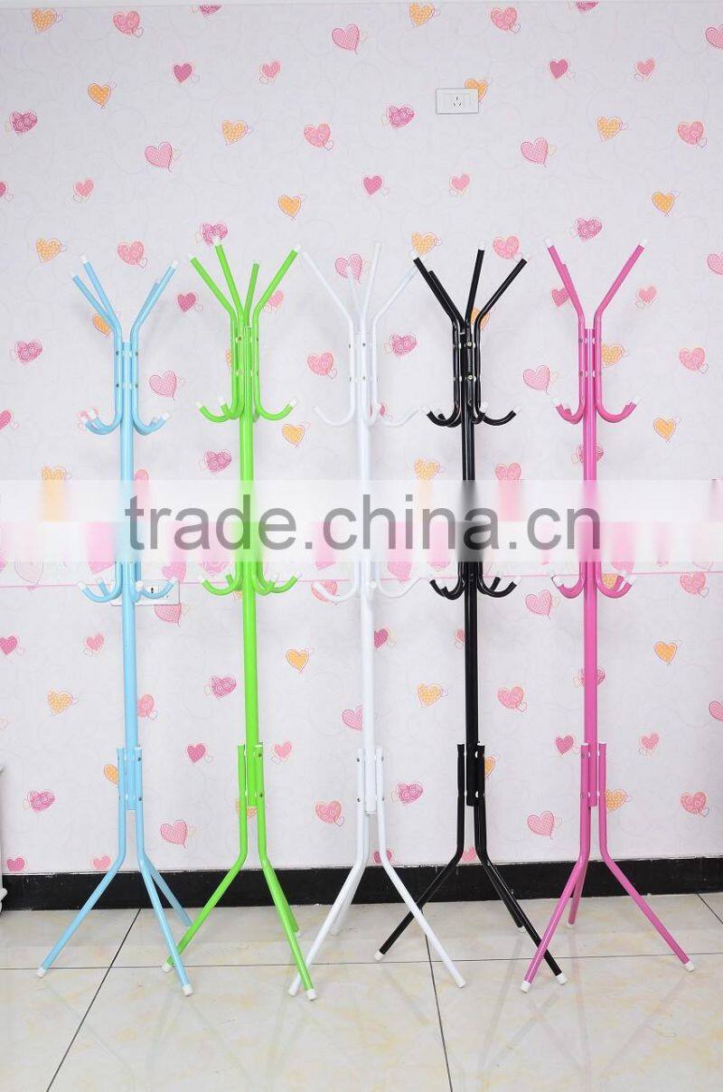 Diy Folding metal standing coat rack