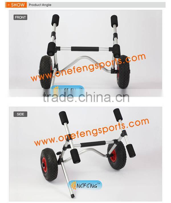 New listing New Aluminum Kayak Jon Boat Canoe Gear Dolly Cart Trailer Carrier Trolley Wheels