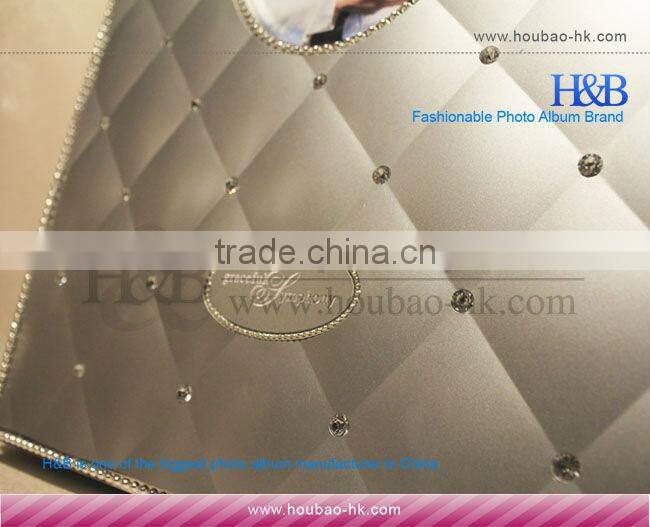 White and leather large size photo album