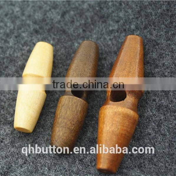 chinese wood toggle 2-holes button for coat