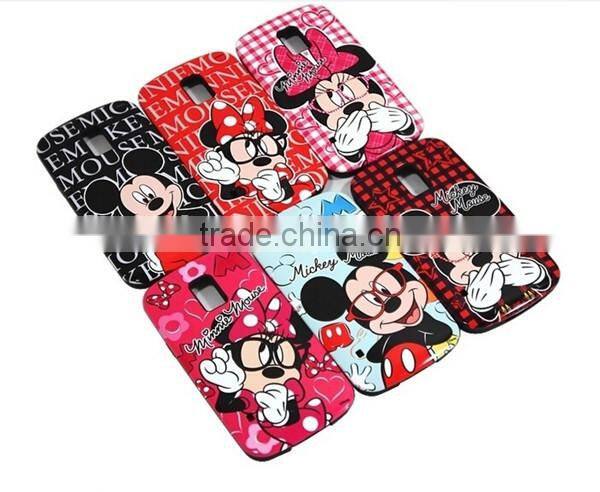 Lovely silicone rubber phone cover for samsung galaxy note 3 cartoon case