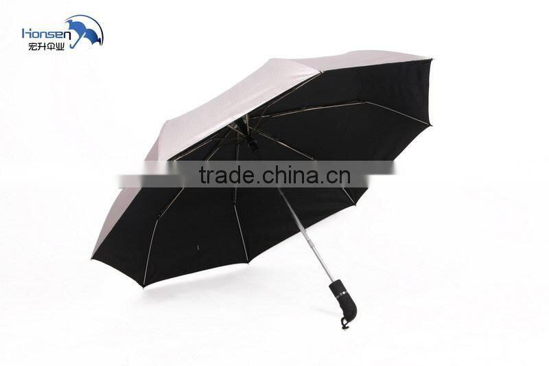 high quality 190T Nylon Fabric Material auto open and auto close umbrella folding umbrella sun protect umbrella
