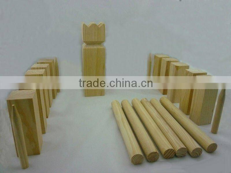 wooden classic KUBB game set