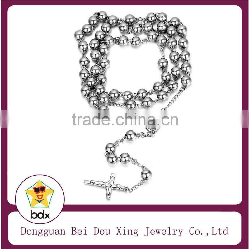 Hot Catholic Gift Stainless Steel Religious Our Lady Mt Mount Carmel Infant Jesus Christ Sacred Heart Scapular Medals Necklace