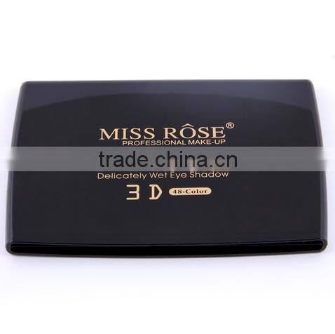 Miss Rose 3D Charm Wet 48 colors Makeup Eyeshadow Palette Set, Professional Cosmetics Naked Eye Shadow With Matte Glitter