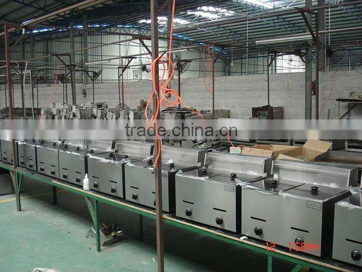 double tank commercial dry fryer