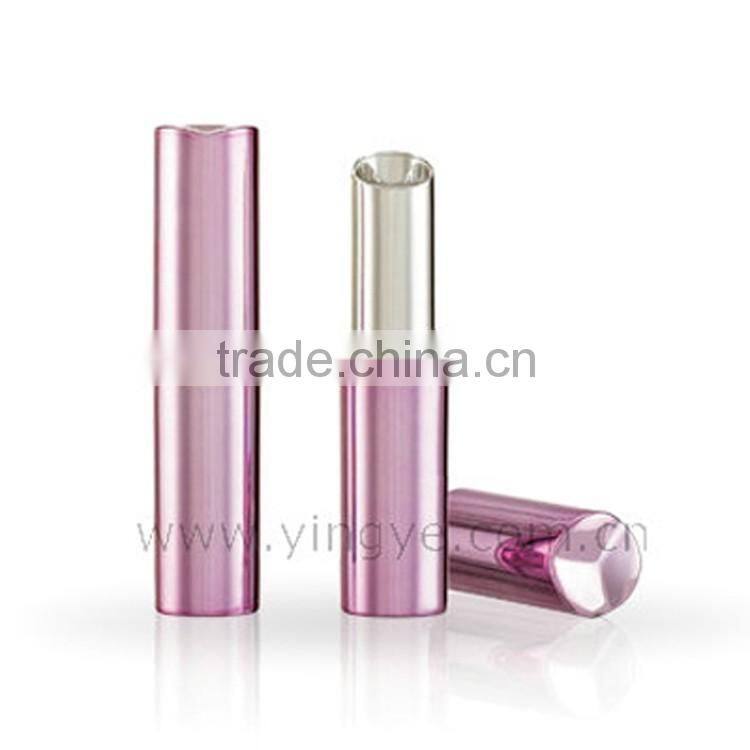 Purple empty plastics roll on ball lipgloss tube