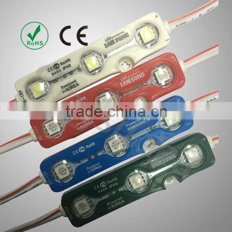3 chips SMD5050 led module Waterproof IP68 samsung led module