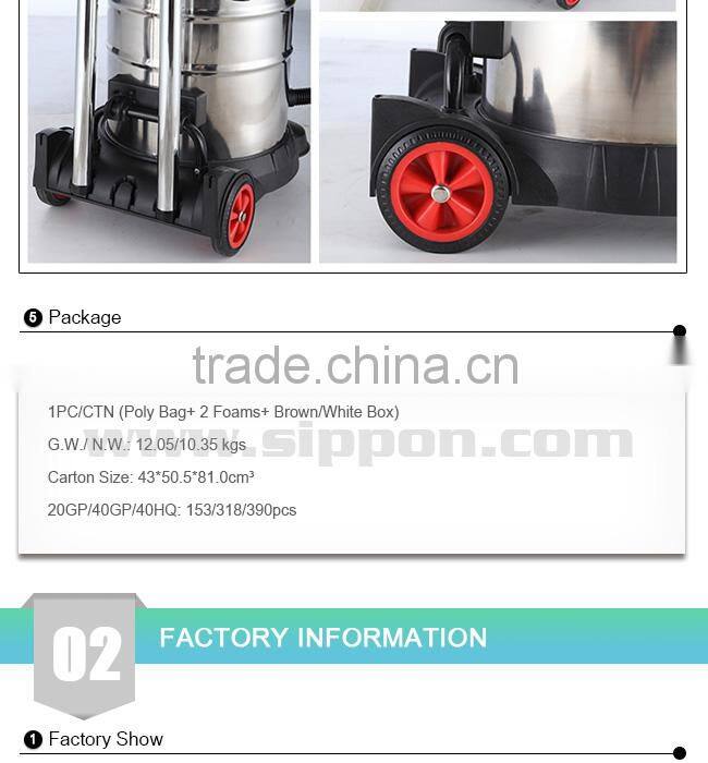Hot selling 50 Litres wet and dry industrial vacuum cleaner
