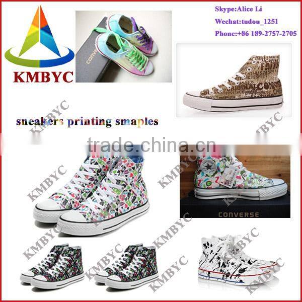 multicolor plimsolls printer sneakers printing machinery