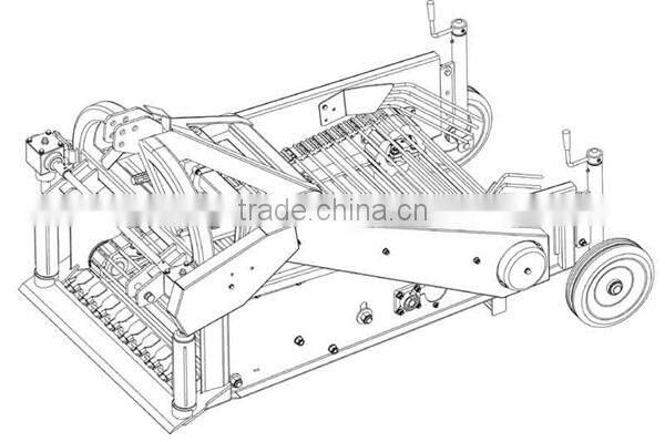 Good performance combined potato harvester,walking tractor potato