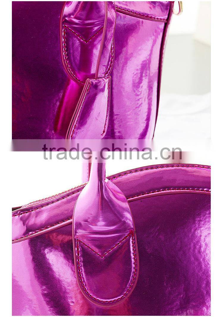 purple and silver shell bag Fashion sweet solid woman bag elegant totes shoulder bags for women lady dating messenger bags