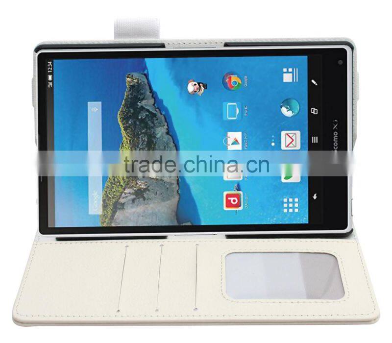 Durable leather case mobile accessory for medias WP N-06C