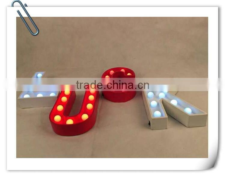 Popular led sign light with the battery marquee light sign