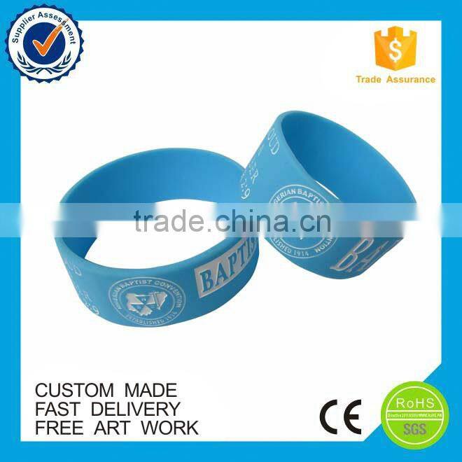 Fashion new novelty two color thick silicone bracelets