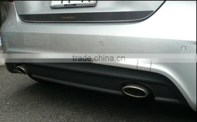 High quality A class w176 A45 design PP diffuser with muffler tips for MB A CLASS W176 A CLASS Sport Style rear bumper