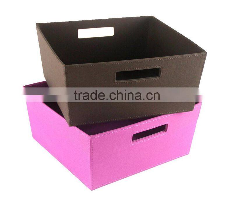 Manufacturer custom colourful home clothes storage box fabric store box