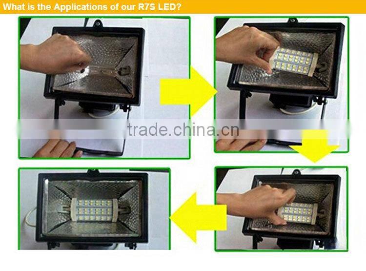 Haining Mingshuai LED bulb R7S LED ceramic flood light 189mm 5050 SMD 15W linear dimmable replace J189 halogen Lamp