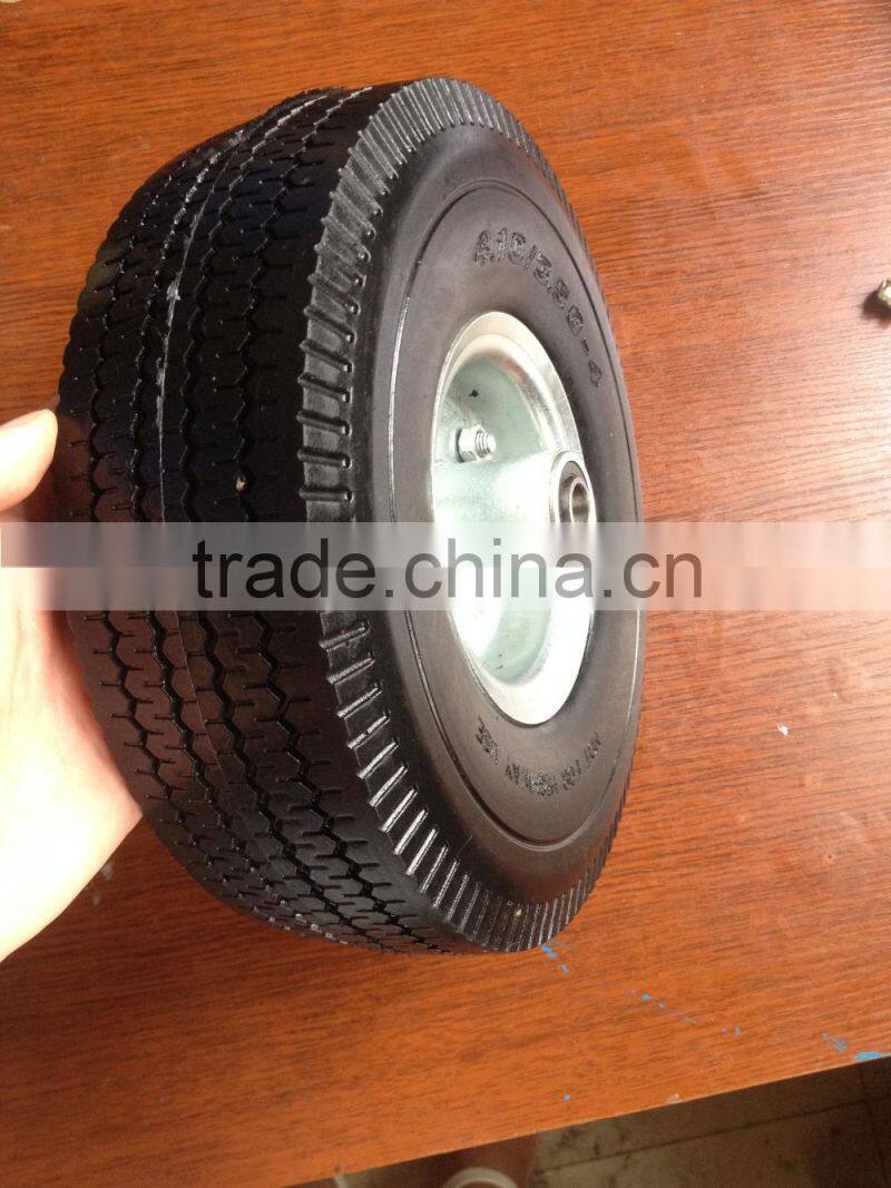 4.10/3.50-4 pu foam tyre for hand trolley