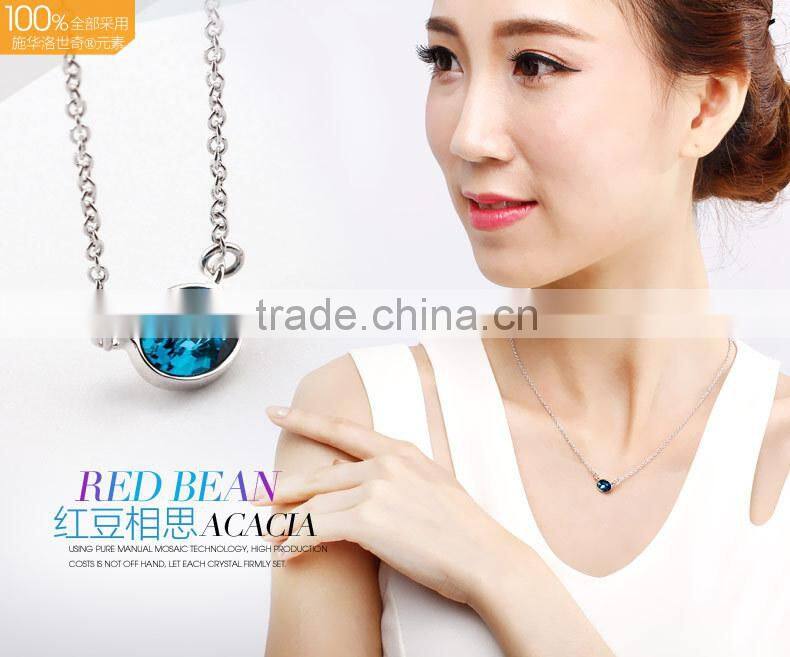 2014 cheap fancy necklaces made with crystal 11002-1