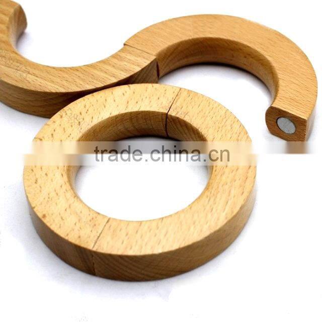 Handmade Wooden Scarf Display Ring for Hot Sale