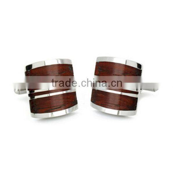 SRT0016 Fashion Jewelry Stainless Steel Red Camouflage Cuff Link