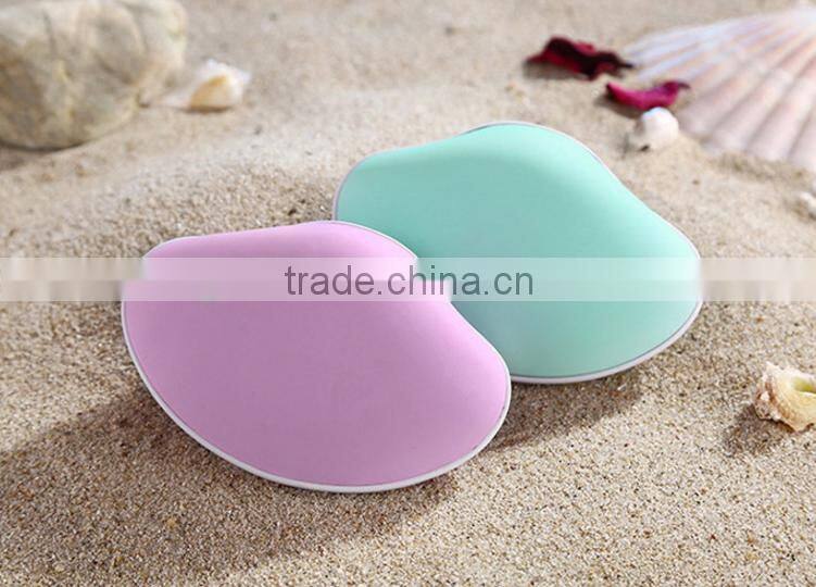 Multifunctional Mobile Phone Portable Seashell Shape Hand Warmer 4000mah Power Bank External Battery Pack Charger