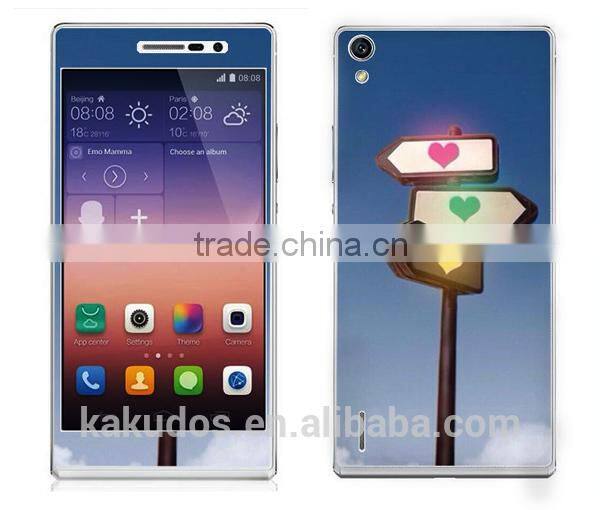 Factory Wholesale Waterproof Skin Sticker for Huawei Ascend P7