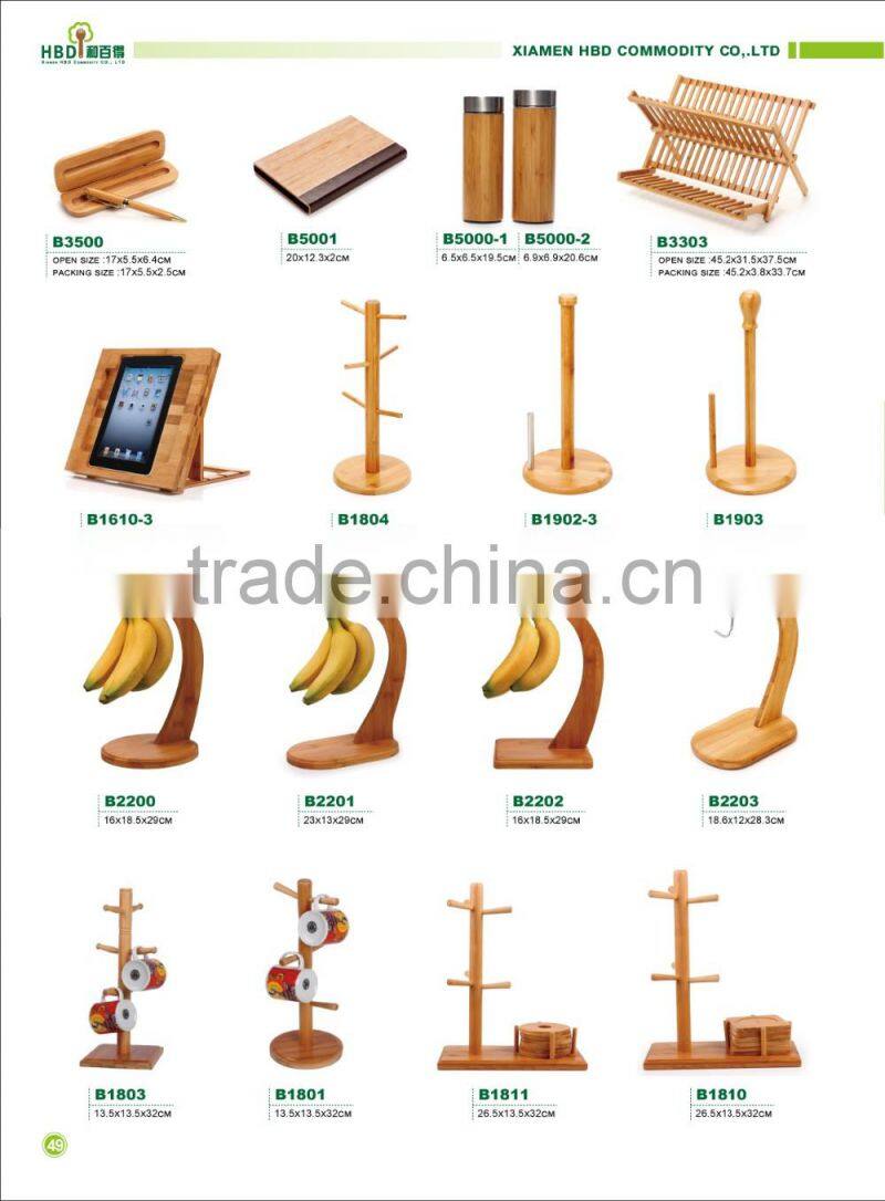 High quality Bamboo paper towel holder