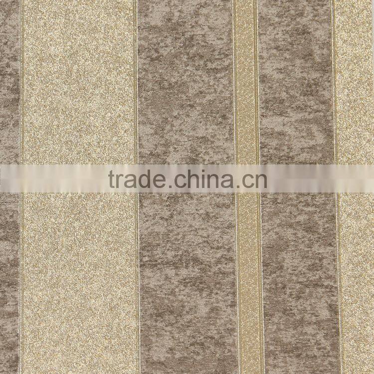 Black and gold wallpaper wide striped wall paper wallpaper in Italian