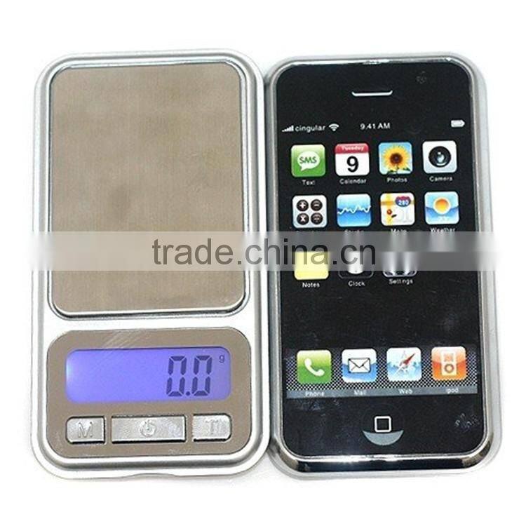 500g/0.01g 2 inch LCD Display Cell Shape High End Jewelry Pocket Scale