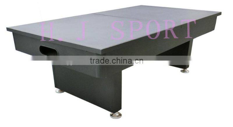 Factory promotion 7' High quality wooden 2 in 1 Multi games table. Pool table, Dinning table.