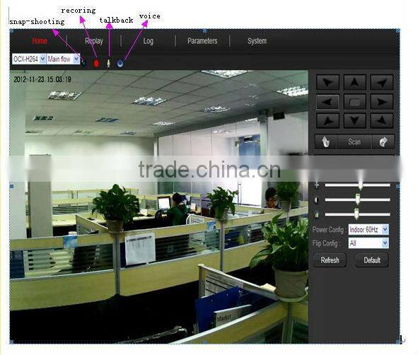 IPS 2.0 Megapixel 3.6mm Fixed Lens 8-10m IR View Distance Infrared wireless baby monitor P2P IPS-Ki-E