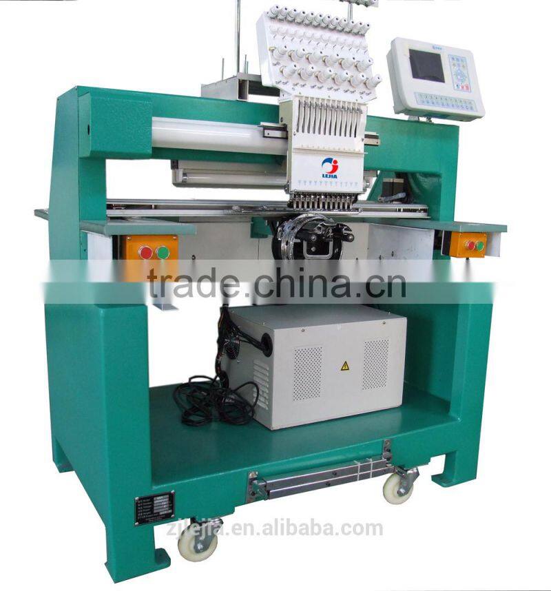 Single head chenille towel chain stitch / cording coiling / twin sequins computerized embroidery machine