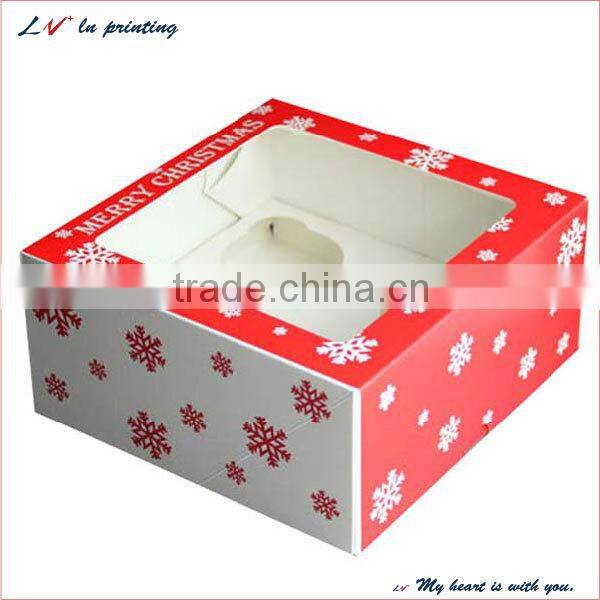 custom printed cake boxes/ handmade boxes for cake / new design cake paper boxes for christmas holiday wholesale