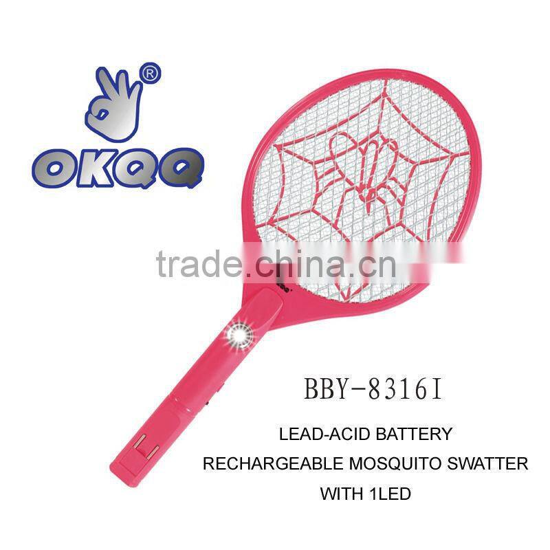 BBY-8316 LED POWERFUL RECHARGEABLE ELECTRIC FLY SWATTER