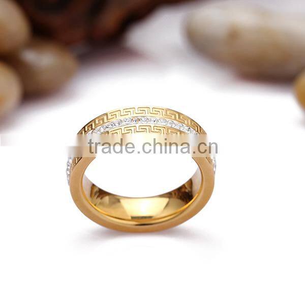 Gold wedding stainless steel ring designs for men